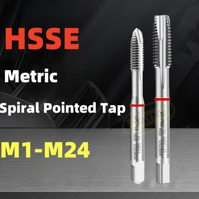 1pcs HSSE 미터법 다목적 나선형 지적 탭 M1M2M3M4M5M6M7M8M10..