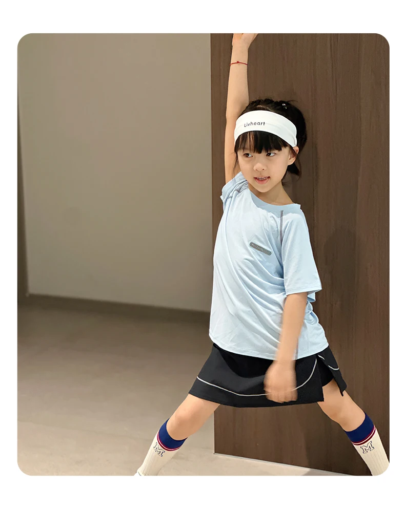 Boys Sports Wear Clothes Girls Sportswear for Kids T-shirt Toddler 4 to 12 Years Mesh Breathable Blue Pink Tees 10 Sa033638ed469466bac92ddc8624bed25v