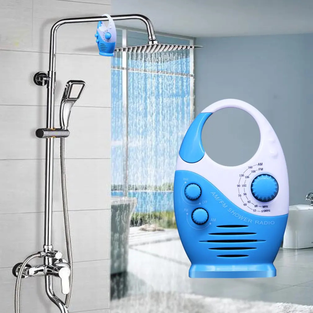 ShowerRadiosWaterproofAMFMBathroomShowerRadioPortableSpeaker