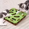 Interactive Cat Toy Maze Game Teasing Kitten Pet Puzzle with Bell Balls Funny Dig Hole Box Felt Tunnel Self-Entertaining Tool 3