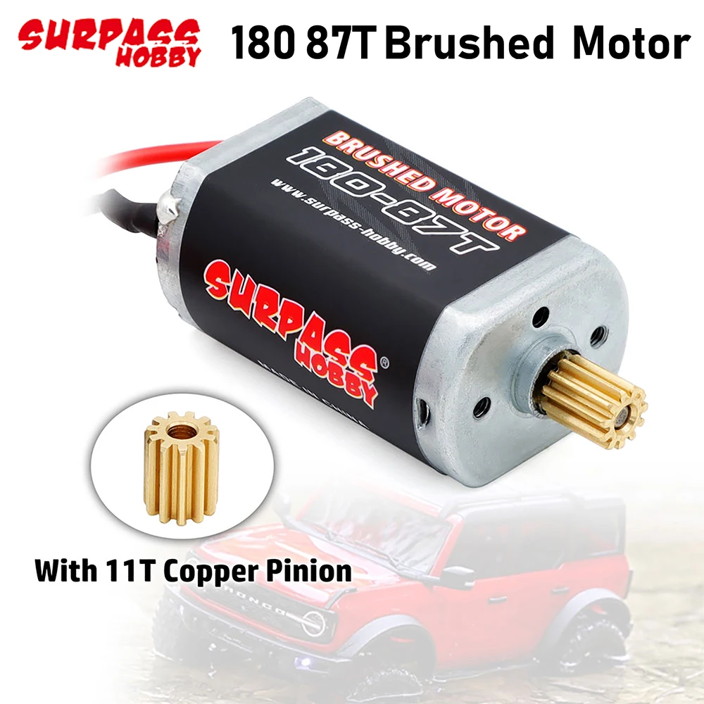 Surpss Hobby 180 87T Motore Con Denti Motore 11T Per Traxxas Trx4M 1/18 Rc Crawler Car