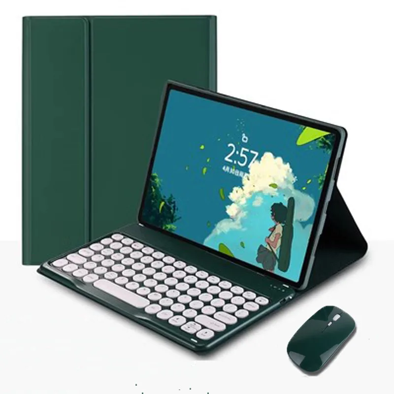 Kepuch Custer Étui rigide ultra fin en similicuir PU pour Lenovo Tab One TB305XU TB305FU/Tab K9 8,7 Vert