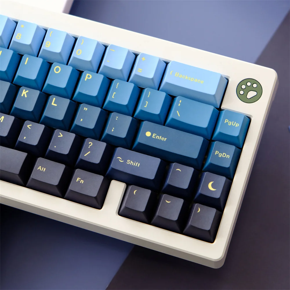 Chaves Conjunto Gmk Moonrise Keycaps Pbt Tintura Sublimação Chave Tampões Cherry Perfil Keycap para 104 108 87 64 68 980 Teclados 129 - Imagem 4