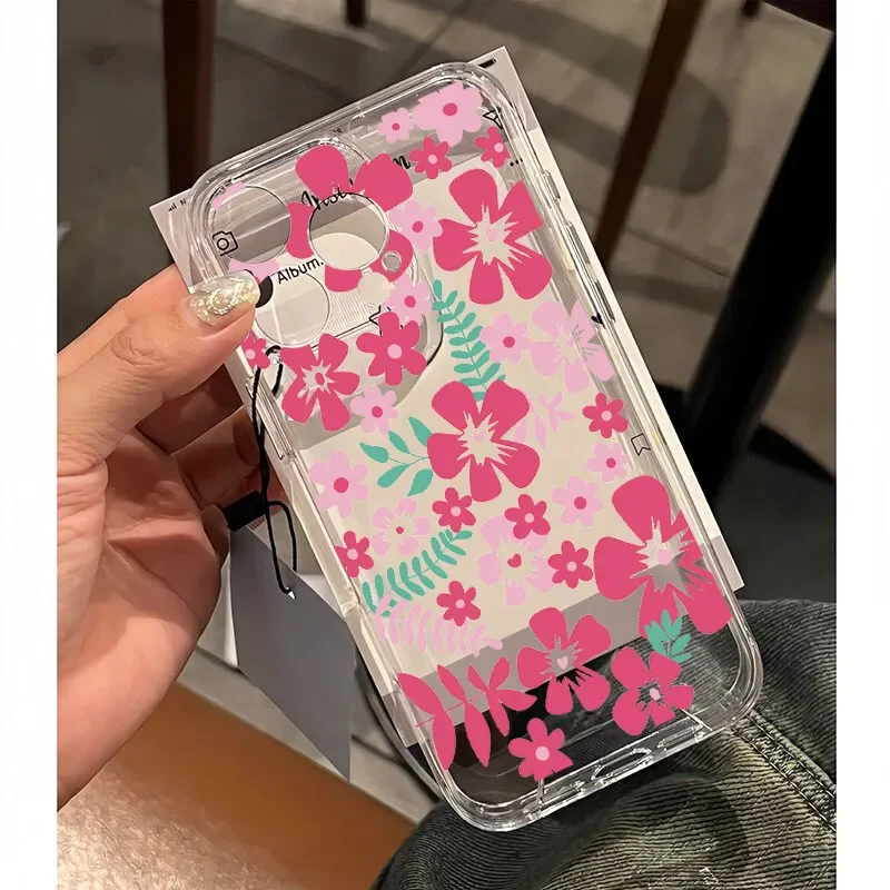 INS Korean Small Flower Cherry Case - Stylish Protective Cover