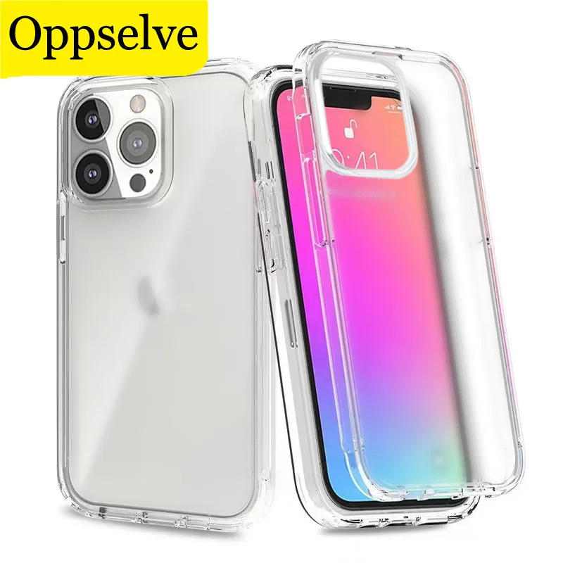 

Tempered Glass Shockproof Hard Cover For iPhone 15 14 Plus Pro Max Luxury Clear Slim Matte Square Case For iPhone 11 12 13 Mini