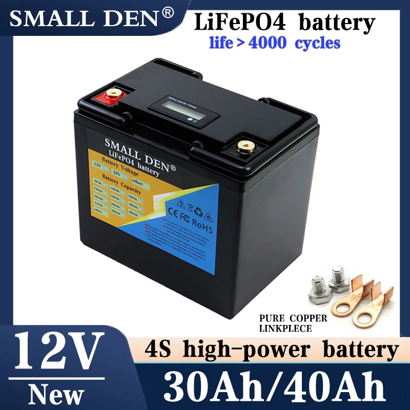 

Brand New 12V 30Ah 40Ah LiFePO4 batter 12.8V 30Ah40Ah lithium iron phosphate suitable for RV campers off-road solar battery pack