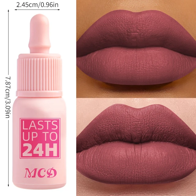 19 Colors Non-stick cup Velvet Satin Gloss Lip Glaze Liquid Matte Lipstick Waterproof Lip Tint Makeup for Women Gift Lip Cosmeti
