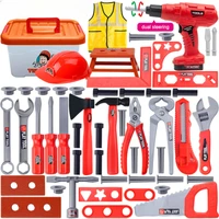 WizKidz Electric Drill & Construction Toy Set For Boys & Girls Safe Toddler Pretend Play Tools Child-Friendly Roleplay Equipment 1