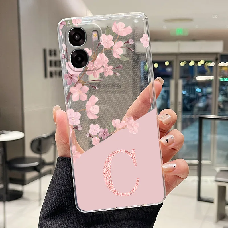 Floral Transparent Soft Silicone Phone Case - Clear TPU Back Cover