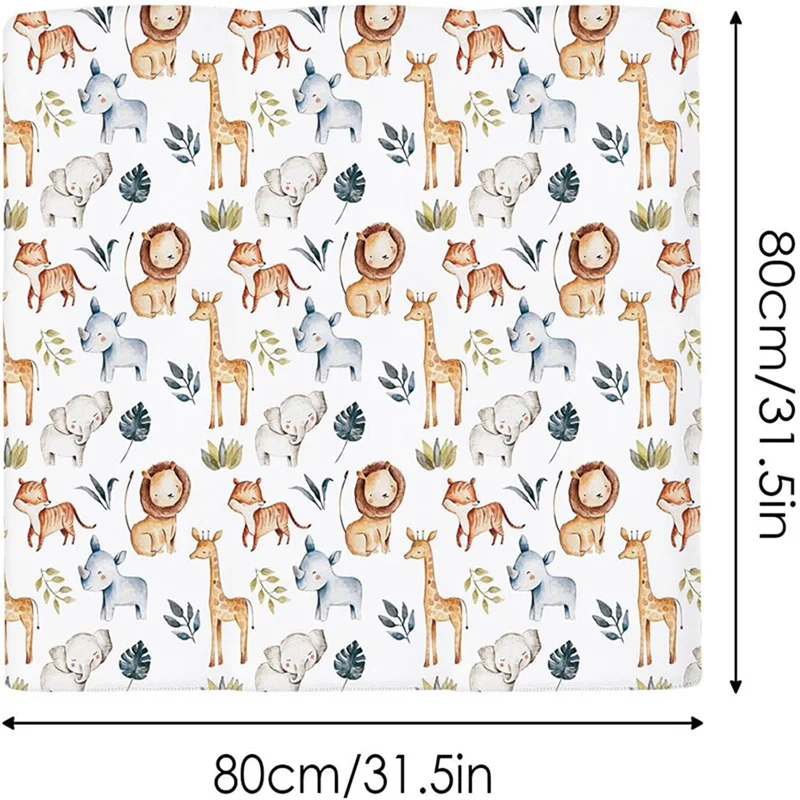 Baby Swaddle Blankets Newborn Hat Headband Wrap Blanket Set Soft Breathable Swaddling Cloths for Baby Shower Photography Props - 5