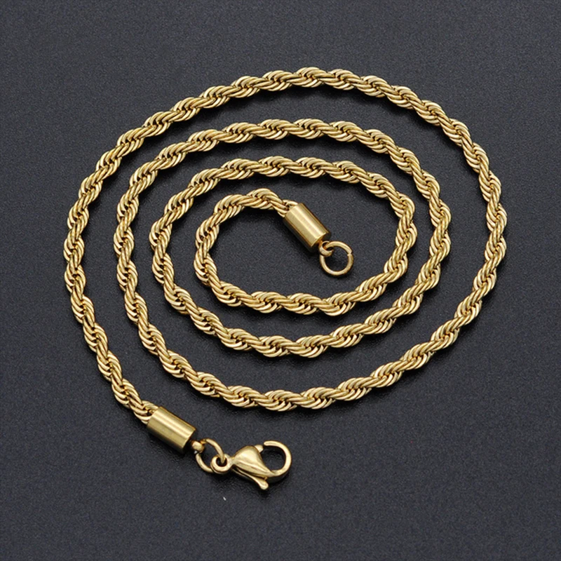women Gold Rope Chain Africa Jewelry 