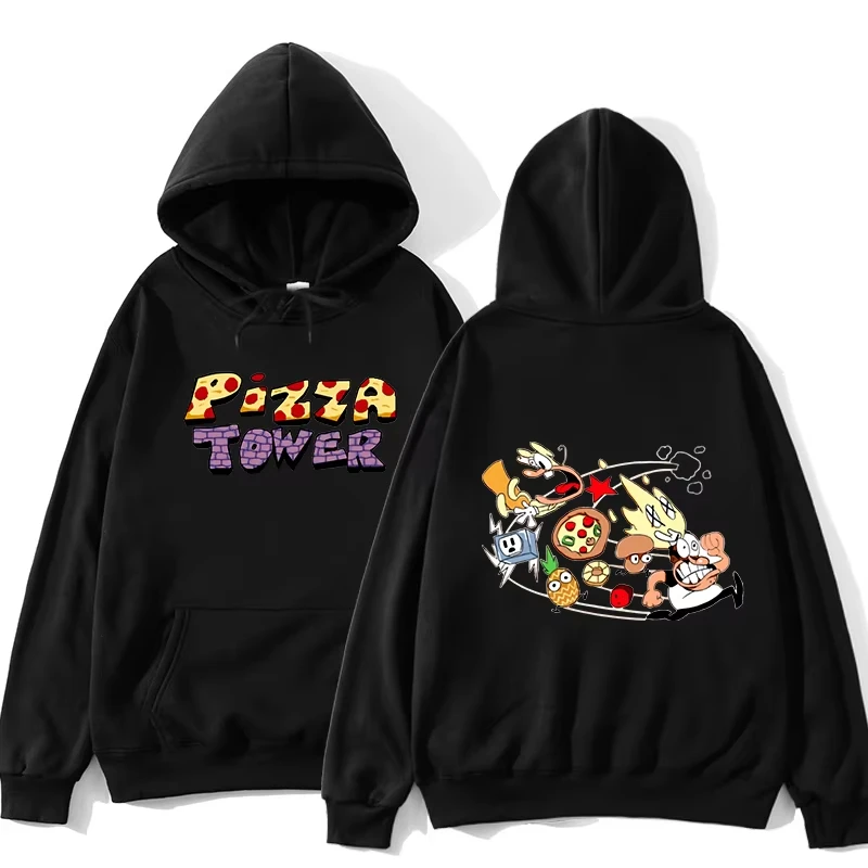 Pizza Tower Pullover Hoodies Sweatshirts Men Women