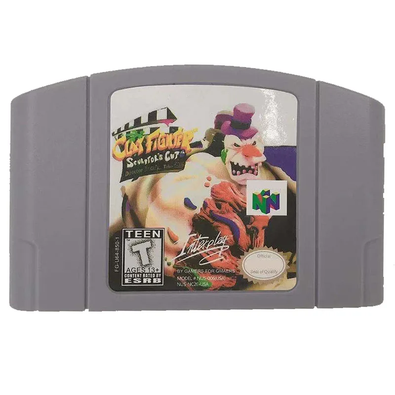 ArgilaFighterSculptorsCutN64GameCardSeriesEdioAmericanaAnima
