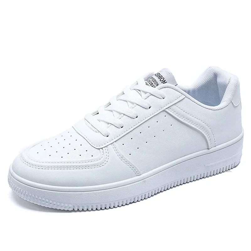 Fashion Leather Men Skateboarding Shoes Outdoor Casual Sneakers Sports Shoes Comfortable Flat Slip-on Couple skateboarding shoes sports shoes