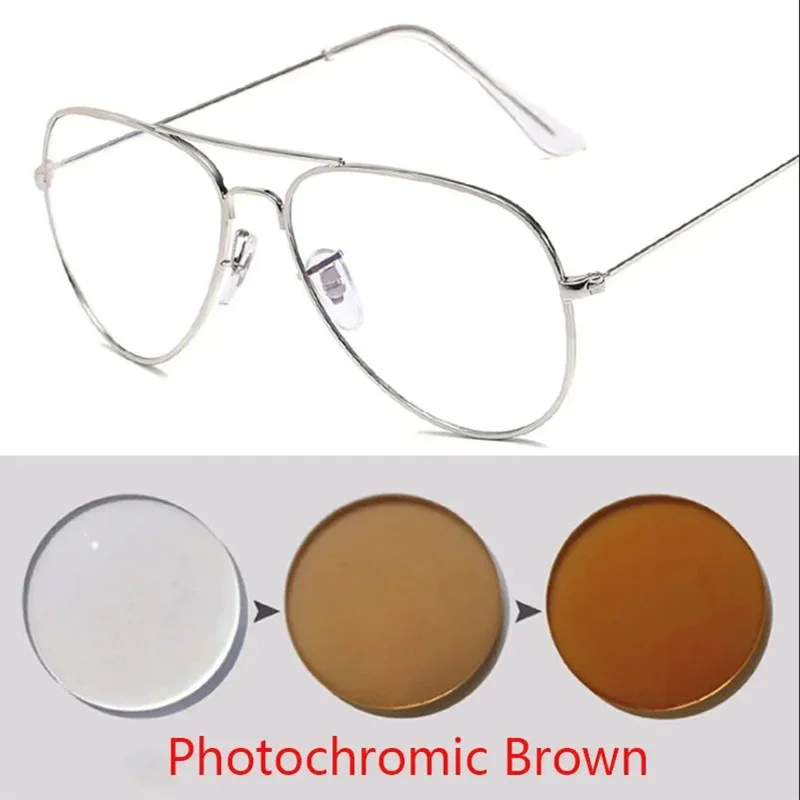 Unisex Classic Polarized Metal Pilot Sunglasses with Prescription Options
