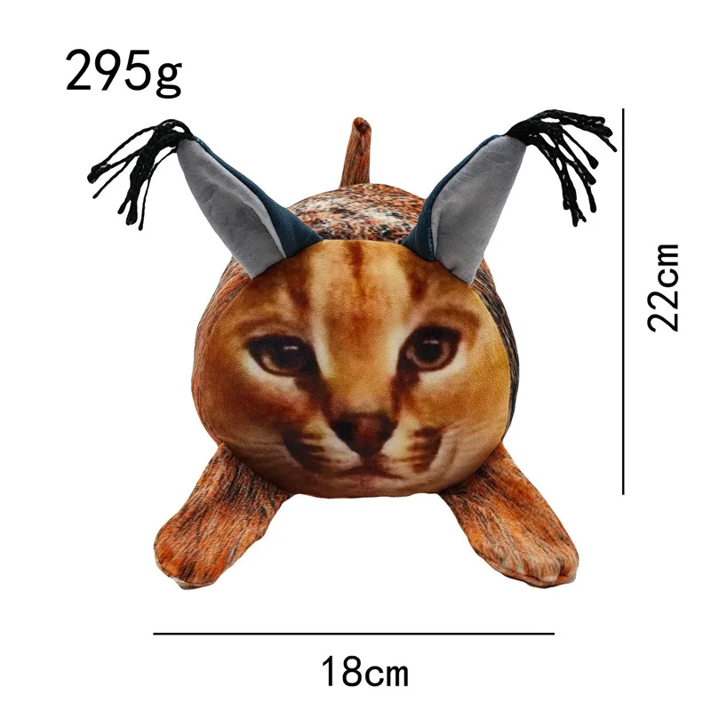 Peluche de gato cuadrado de simulación de elevación de un Floppa