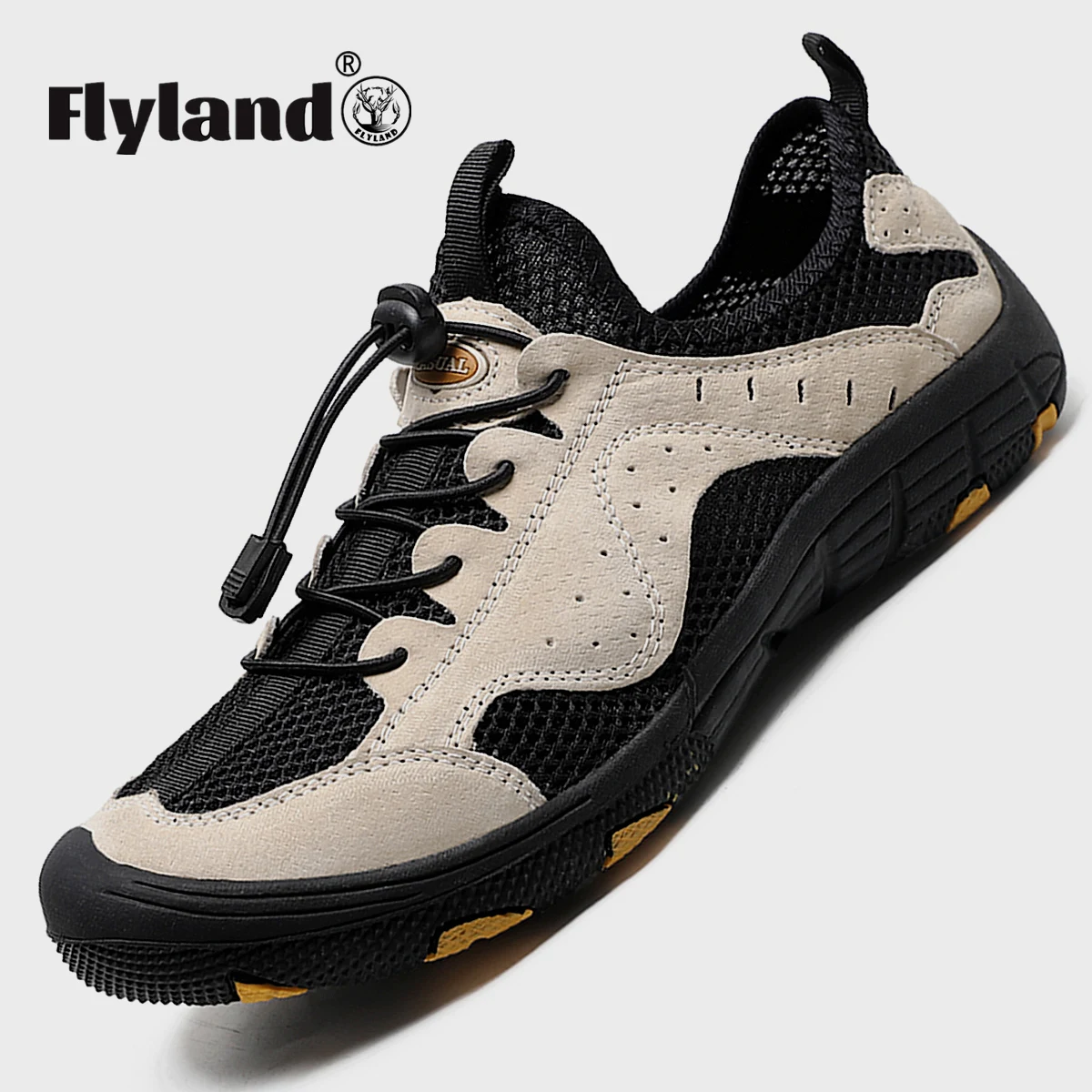 

FLYLAND Summer Mens Hiking Shoes Non-Slip Breathable Sneakers Beach Wading Shoes Training Sneakers Outdoor Trekking Shoes