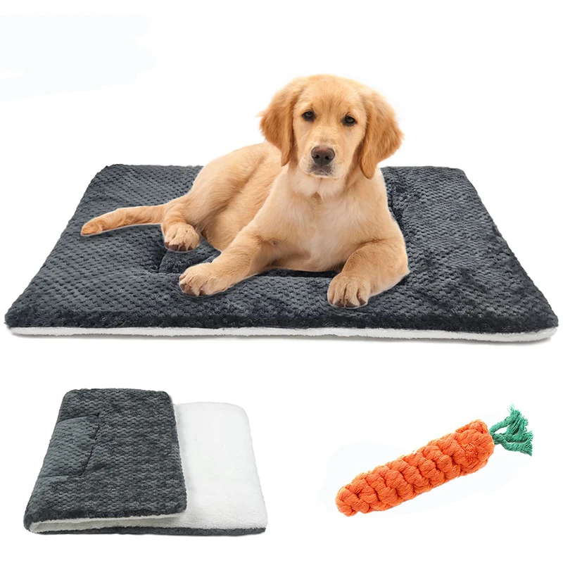 New Dog And Cat Sleeping Mat Super Soft Dog And Cat Pet Blanket Flannel Autumn/Winter Cold Warm Mat Pet Supplies Washable