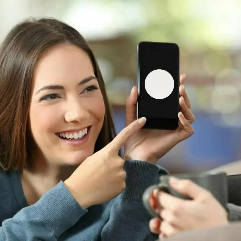 Pellicola Adesiva Specchio Lot De 3 Miroirs Autocollants Pour Téléphone - Acrylique 5x4 Cm - Miroir Maquillage Portable Miroir Portable