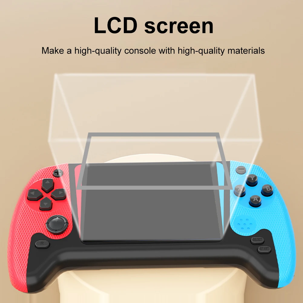Console di gioco portatile retrò con schermo LCD da 3,5 pollici, console di gioco con 500 giochi integrati, console di gioco nostalgica da 1200 mAh per bambini e adulti - Image 2