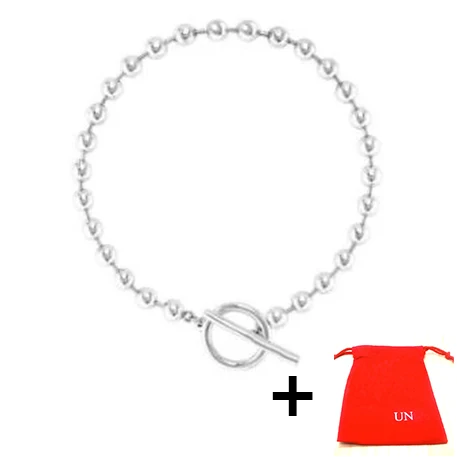 

Новинка 2022, подходит для UNO De 50, модное Гальваническое ожерелье из искусственных бусин 925, нишевое популярное Подарочное ювелирное изделие