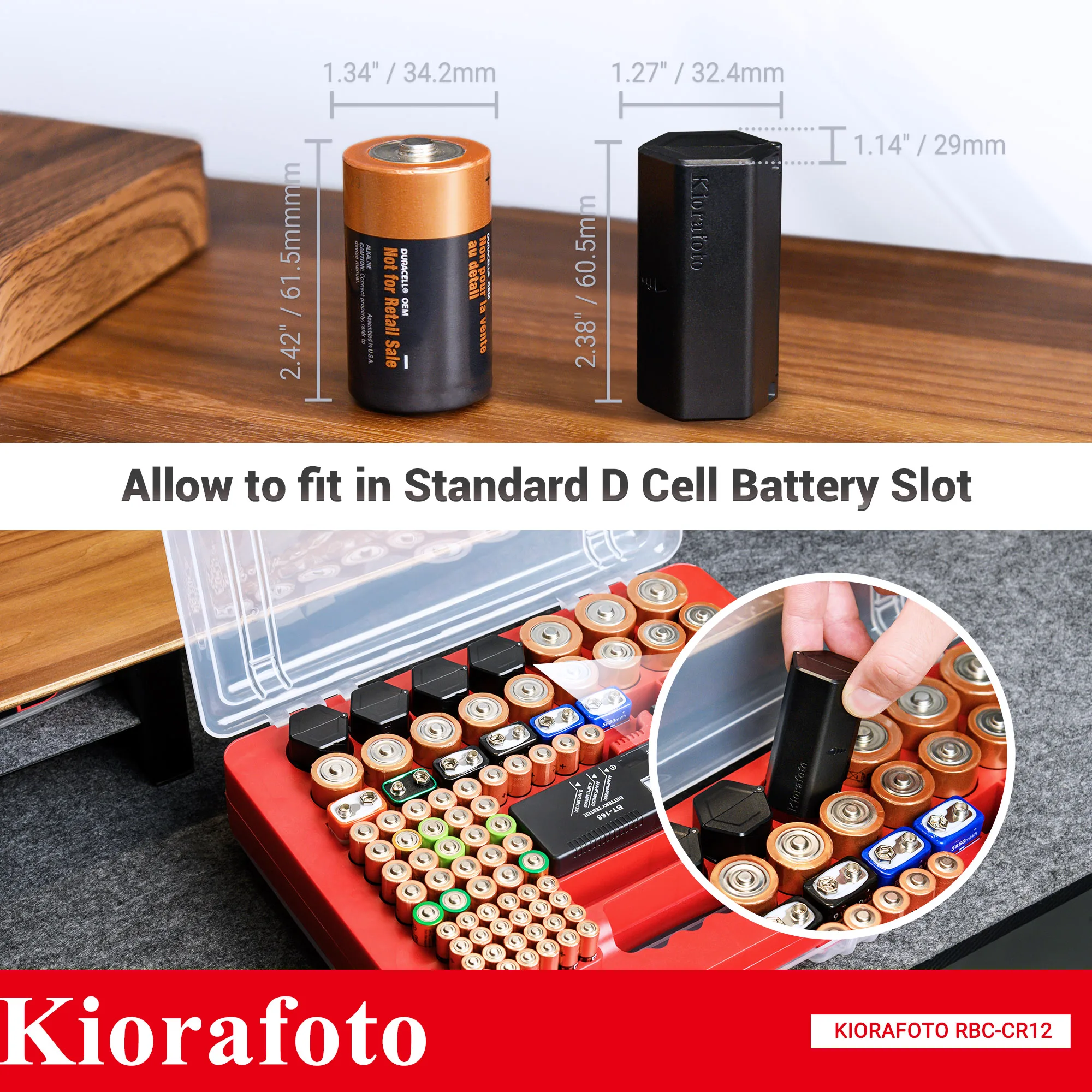 CR2032 Battery Case Coin Cell Battery Holder Storage for 48x CR2032/CR2025/CR Button Round Batteries Case 2/4 Pack battery storage box battery case battery holder battery box