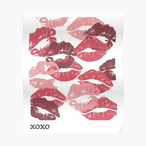 Постер с изображением целуев Xoxo, картина, Настенная роспись, домашняя комната, современное искусство, Декор, забавное винтажное украшение без рамки