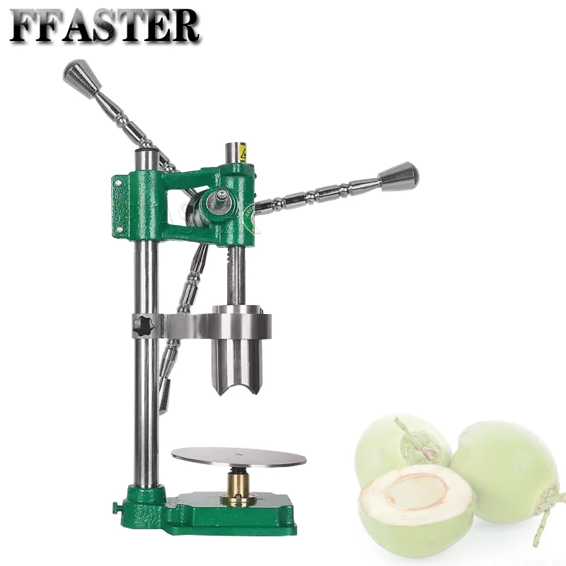 

Manual Coconut Opener Stainless Steel Coconut Punching Machine Young Coconut Driller Save Effort Drilling Hole for Coco Milk