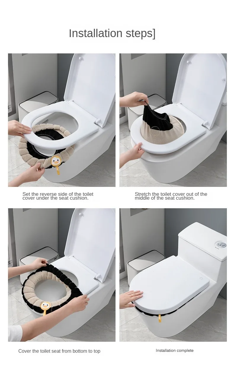 Toilet Mats Thickened Warmer WC Cover Toilet seat pad Washable potty Cushions case toilet seat cover toilet mat