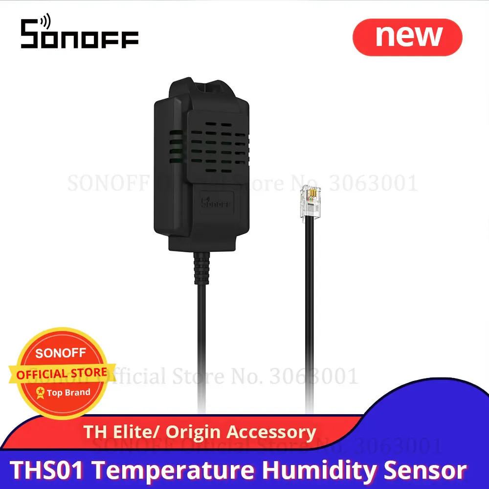 Sensor temperatura y hum. WIFI THS01 p/THR3 SONOFF - SO0130X — Fivisa