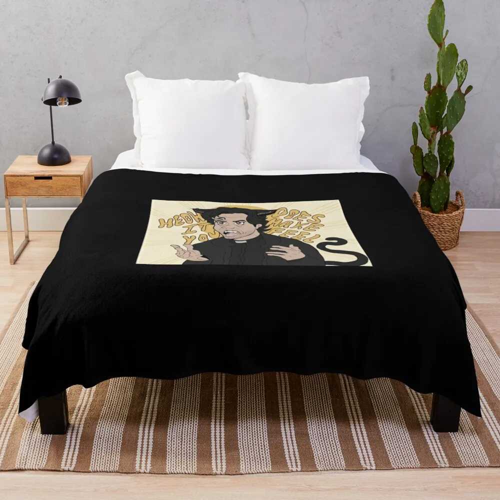 

meow monsignor Throw Blanket Nap Blanket funny gift