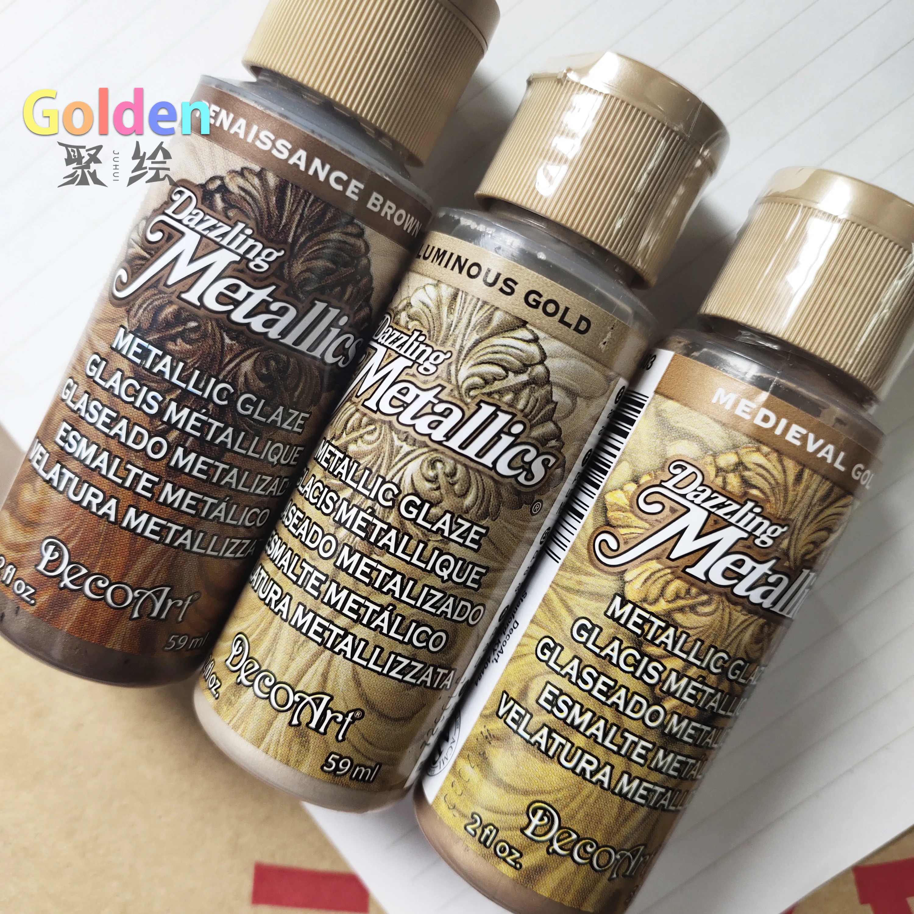 Decoart Dazzling Metallics Acrylic Paint Set