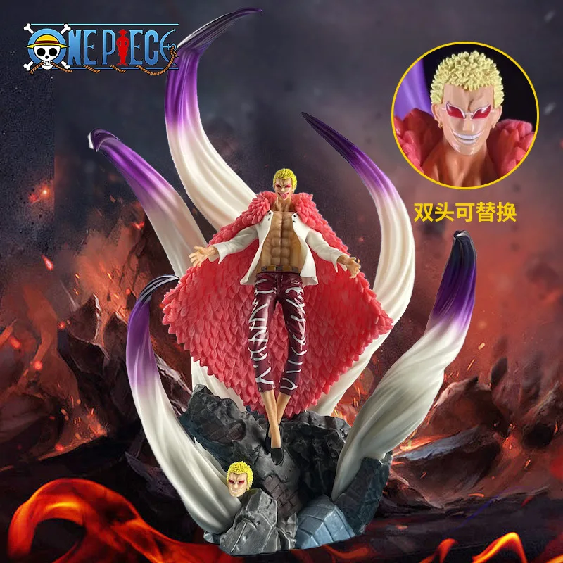 

50cm New One Piece Anime Donquixote Doflamingo Portrait Of Pirates Action Figure Collection Model Doll Gifts Toys Decoration