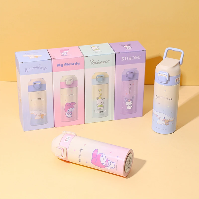

Sanrio Вакуумная чашка аниме Мелодия Pachacco Kuromi Cinnamoroll высококачественный детский термос из нержавеющей стали чашка прямая чашка для питья
