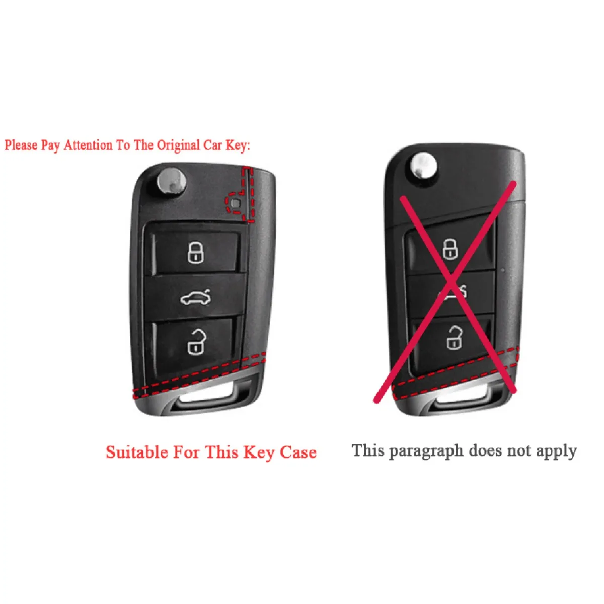 Sleek Carbon Fiber Car Key Case Cover