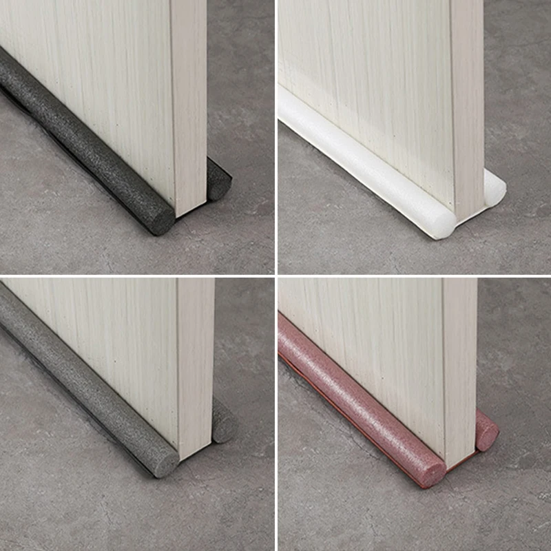 95*10cm Waterproof Seal Strip Draught Excluder Stopper Door Bottom Guard Double Silicone Rubber Seal Dustproof Soundproof Strips door seal strip sealing strip tape sealing tape rubber seal strip rubber door weatherstripping door draft stopper silicone seal strip door weatherstripping sealing strip waterproof tape