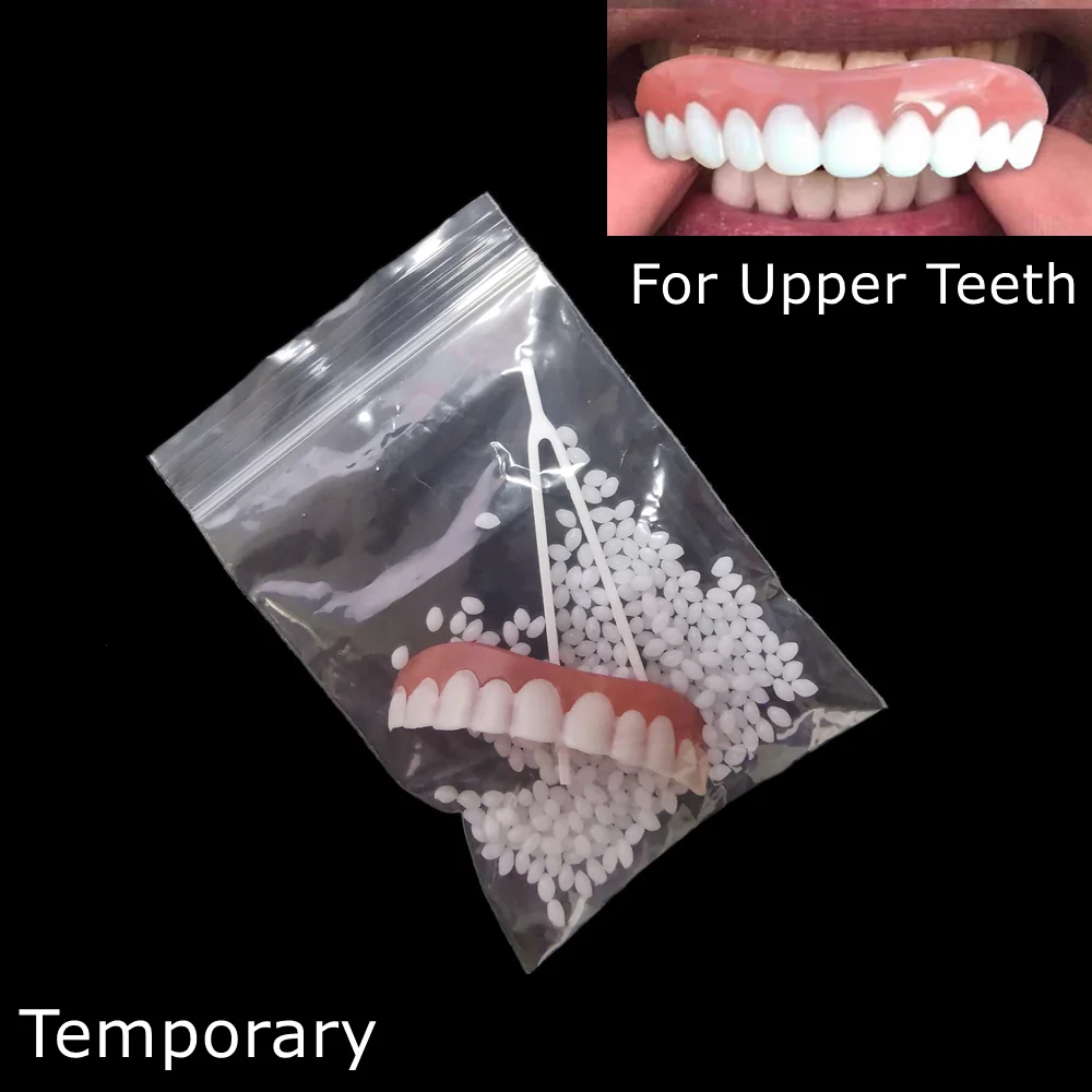 Kit de reparación temporal de dentadura postiza, relleno de dientes  moldeable, pegamento sólido para dentadura postiza (hy)