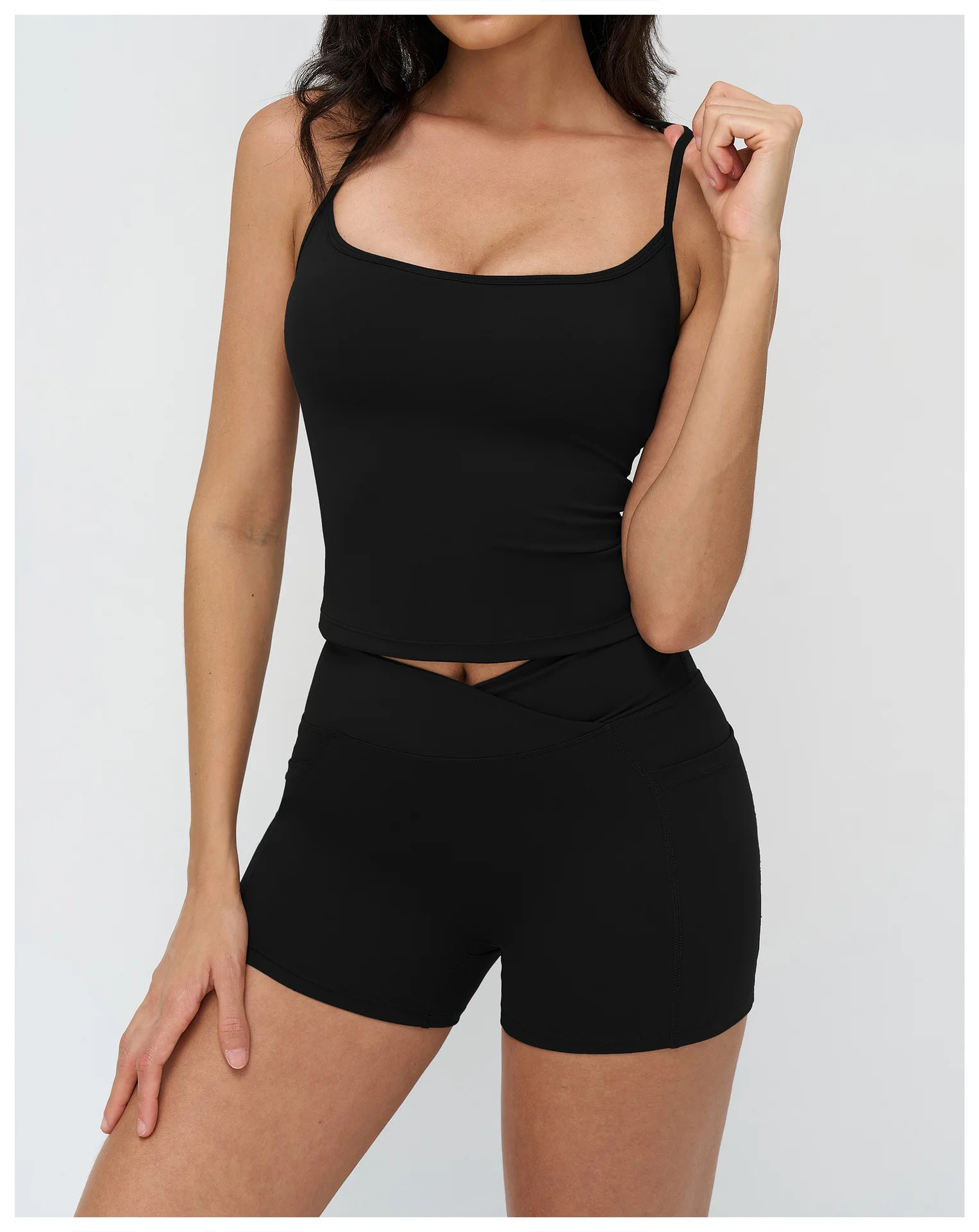 Débardeur Yoga Push-Up Col Carré