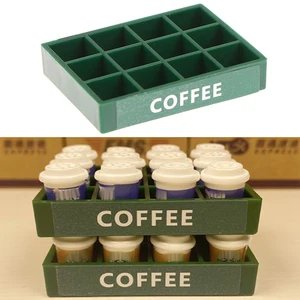 Dollhouse Miniature Simulation Coffee Tray Model DIY Accessories For Doll House Food Drink Accessories