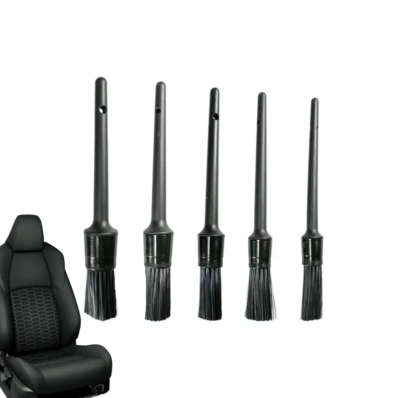 

Car Interior Crevice Brush 5 Sizes Car Crevice Cleaning Brush Pig Bristles Durable Car Accessories Wet & Dry Crevice Cleaner