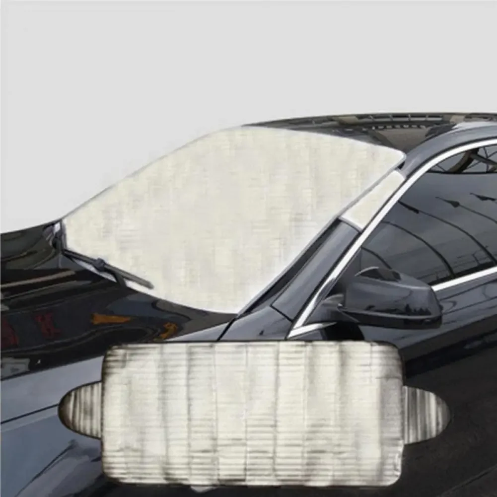Car Snow Ice Protector Window Windshield Sun Shade Front Rear Block Cover Visor 150x70cm