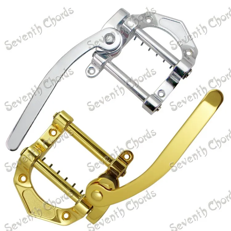 

A set Vintage SG B5 LP Tremolo Bridge Vibrato tailpiece for Electric Guitar / Chrome Gold for choose