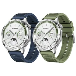 22mm Woven Nylon+Silicone Strap For HUAWEI WATCH GT 4 46mm Replacement Braid Belt Official Wrist Band For Huawei Watch 4 3 Pro