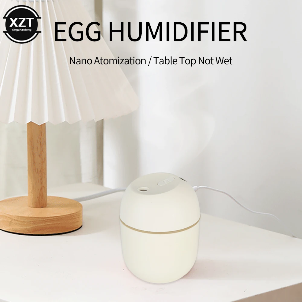 220ML Portable Air Humidifier Mini Ultrasonic Essential Oil Silent Diffuser Home Bedroom USB Large Spray Humidifier