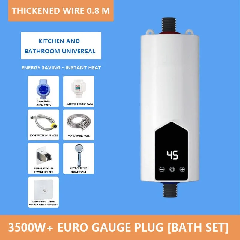 110v/220v Electric Hot Water Heater 5500w Instant Tankless Water Heater  Bathroom Shower Multi-purpose Household Hot-water Heater - Electric Water  Heaters - AliExpress
