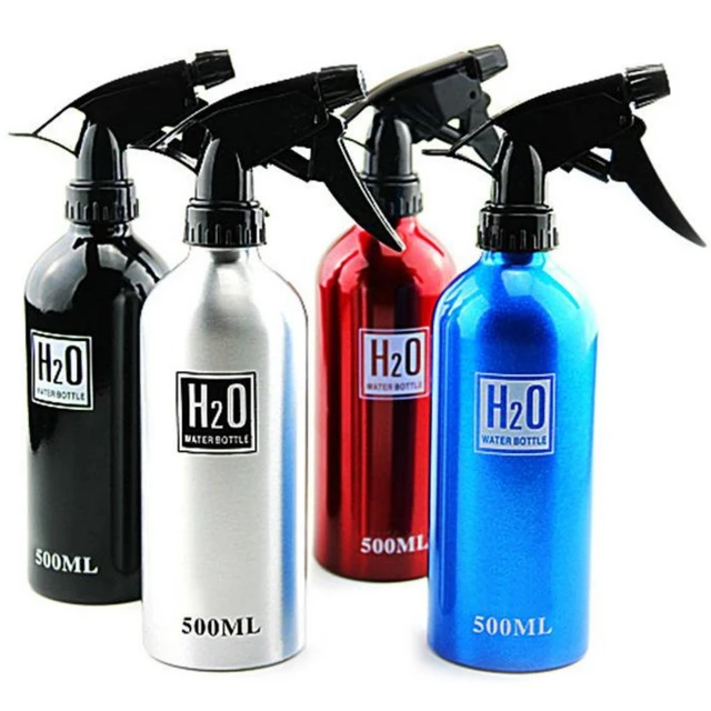 300ml/500ml Spray Bottle Refillable Mist Bottle Dispenser Hairdressing Empty Bottle Aluminum Salon Water Can Wholesale