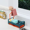 Kitchen Sink Drain Shelf Organizer for Sponge Soap Rag Towel Holder Storage Basket Dish Drying Spice Rack Bathroom Accessories 5