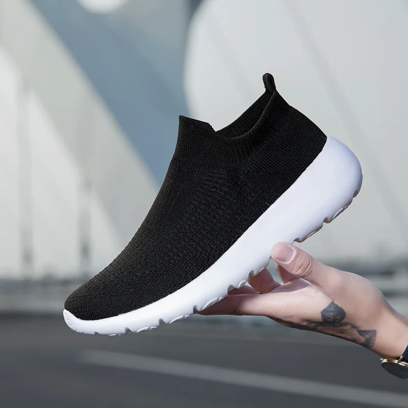 2023 Couple Big Size Mesh Breathable Casual Flats Chaussure Femme Sport Platform Ladies Trainers Shoes For Women Zapatos Mujer