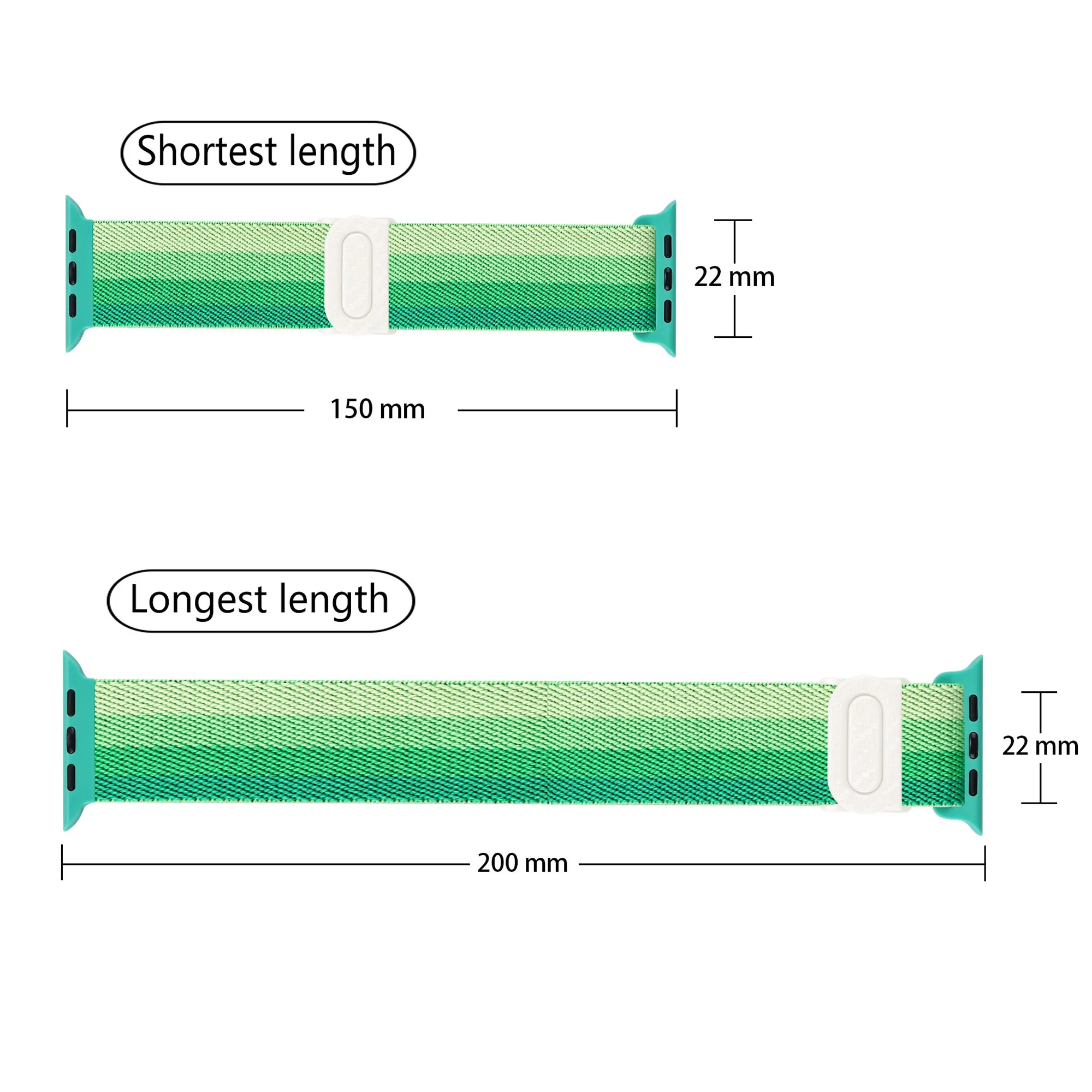 Elastic Carbon Nylon Strap