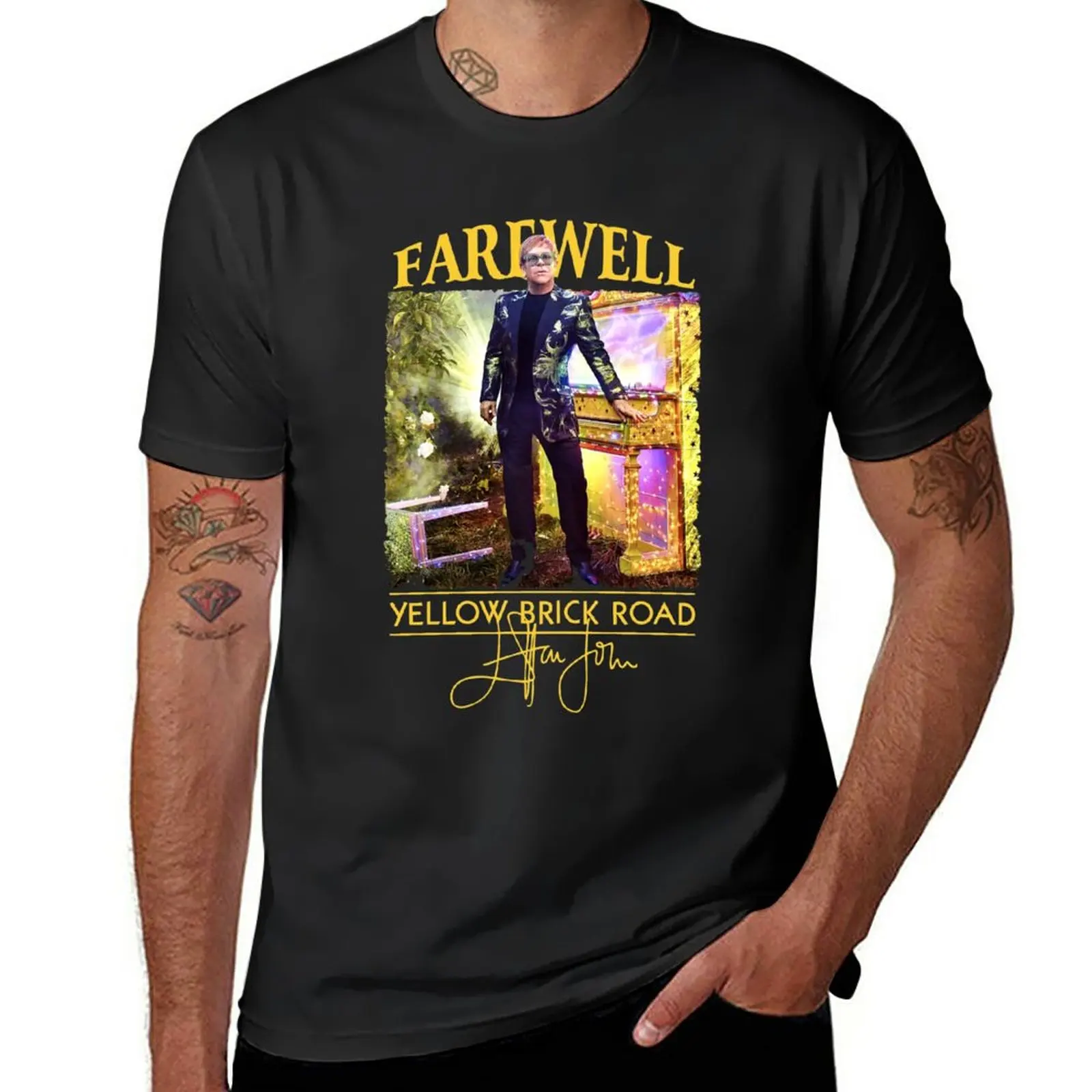 

New Farewell yellow brick road america T-Shirt boys t shirts oversized t shirts mens workout shirts